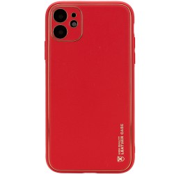Шкіряний чохол для Apple iPhone 12 (6.1"") - Xshield (Червоний / Red)