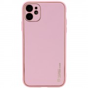 Кожаный чехол для Apple iPhone 12 (6.1"") - Xshield (Розовый / Pink)
