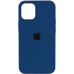 Чехол для Apple iPhone 13 Pro - Silicone Case Full Protective (AA) (Синий / Navy Blue)