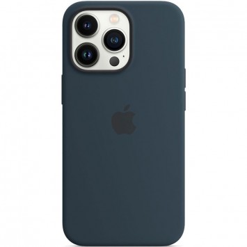 Чехол для Apple iPhone 13 Pro - Silicone Case Full Protective (AA) (Синий / Abyss Blue)