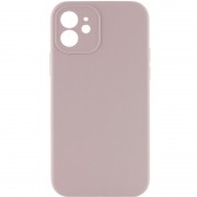 Чехол для Apple iPhone 12 (6.1"") - Silicone Case Lakshmi Square Full Camera (Серый / Lavender)