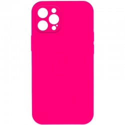 Чохол для Apple iPhone 12 (6.1"") - Silicone Case Lakshmi Square Full Camera (Рожевий / Barbie pink)