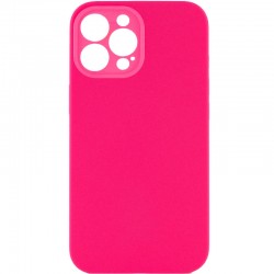 Чехол для Apple iPhone 12 Pro Max - Silicone Case Lakshmi Square Full Camera (Розовый / Barbie pink)