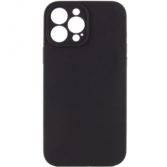 Чохол Apple iPhone 12 Pro Max - Silicone Case Lakshmi Square Full Camera (Чорний / Black)