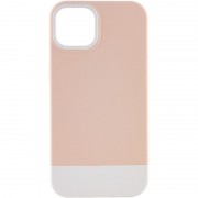 Чохол для Apple iPhone 13 - TPU+PC Bichromatic (Grey-beige / White)