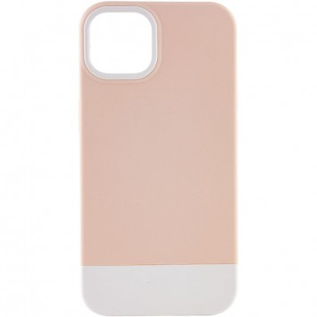 Чехол для Apple iPhone 13 - TPU+PC Bichromatic (Grey-beige / White)