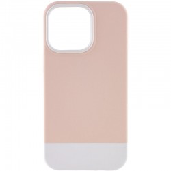Чехол для Apple iPhone 13 Pro - TPU+PC Bichromatic (Grey-beige / White)