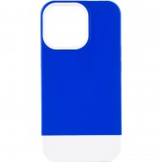 Чехол для Apple iPhone 13 Pro - TPU+PC Bichromatic (Navy Blue / White)