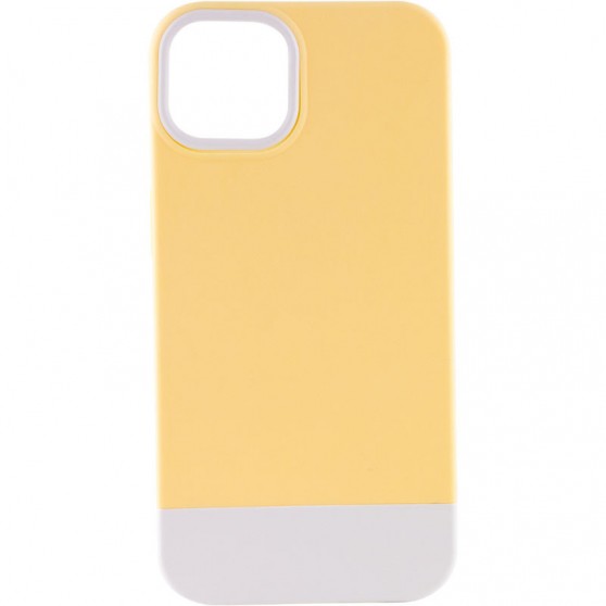 Чохол Apple iPhone 11 (6.1"") - TPU+PC Bichromatic (Creamy-yellow / White)