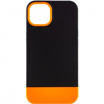 Чехол для Apple iPhone 12 Pro Max - TPU+PC Bichromatic (Black / Orange)