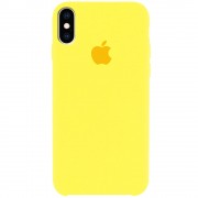 Чехол для Apple iPhone XS Max (6.5"") - Silicone Case (AA) (Желтый / Yellow)