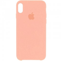 Чохол Apple iPhone XS Max (6.5"") - Silicone Case (AA) (Рожевий / Light Flamingo)