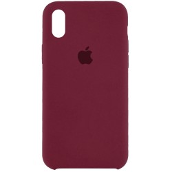 Чохол для Apple iPhone XR (6.1"") - Silicone Case (AA) (Бордовий / Plum)