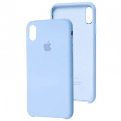 Чехол для Apple iPhone XR (6.1"") - Silicone Case (AA) (Голубой / Baby Blue)