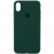 Чохол для iPhone X (5.8"") / XS (5.8"") - Silicone Case Full Protective (AA) (Зелений / Forest green)