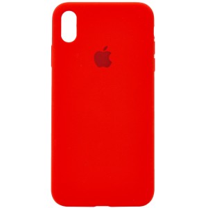 Чохол для iPhone X (5.8"") / XS (5.8"") - Silicone Case Full Protective (AA) (Червоний / Red)