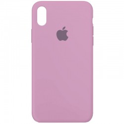 Чехол для iPhone X (5.8"") / XS (5.8"") - Silicone Case Full Protective (AA) (Лиловый / Lilac Pride)