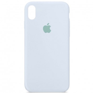 Чехол для iPhone X (5.8"") / XS (5.8"") - Silicone Case Full Protective (AA) (Голубой / Cloud Blue)