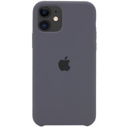 Чехол для Apple iPhone 11 (6.1"") - Silicone Case (AA) (Серый / Dark Grey)