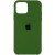 Чохол Apple iPhone 11 Pro Max (6.5"") - Silicone Case (AA) (Зелений / Olive)