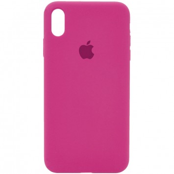 Чехол для Apple iPhone XS Max (6.5"") - Silicone Case Full Protective (AA) (Малиновый / Dragon Fruit)