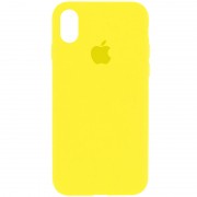 Чехол для Apple iPhone XS Max (6.5"") - Silicone Case Full Protective (AA) (Желтый / Neon Yellow)
