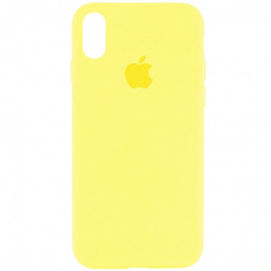 Чехол для Apple iPhone XR (6.1"") - Silicone Case Full Protective (AA) (Желтый / Pollen)