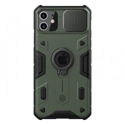 TPU+PC чохол для iPhone 11 - Nillkin CamShield Armor (шторка на камеру) (Зелений)