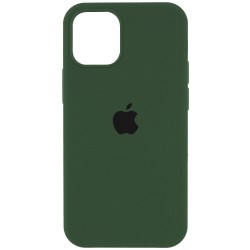 Чохол для Apple iPhone 12 Pro/12 (6.1"") - Silicone Case Full Protective (AA) (Зелений / Army green)