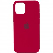 Чохол Apple iPhone 12 Pro Max (6.7"") - Silicone Case Full Protective (AA) (Червоний / Rose Red)