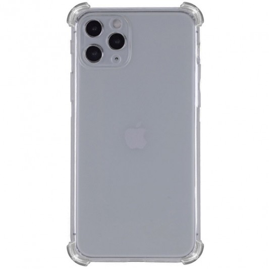 TPU чохол для Apple iPhone 12 Pro (6.1"") - GETMAN Ease logo посилені кути (Сірий (прозорий))