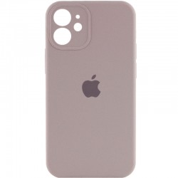 Чехол для Apple iPhone 12 mini (5.4"") - Silicone Case Full Camera Protective (AA) (Серый / Lavender)