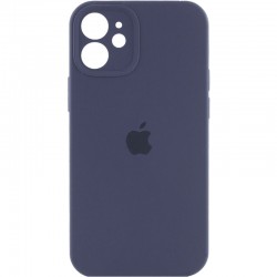Чохол Apple iPhone 12 mini (5.4"") - Silicone Case Full Camera Protective (AA) (Темно-синій / Midnight blue)