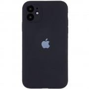 Чехол для Apple iPhone 12 mini (5.4"") - Silicone Case Full Camera Protective (AA) (Черный / Black)