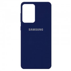 Чохол Samsung Galaxy A72 4G / A72 5G - Silicone Cover Full Protective (AA) (Темно-синій / Midnight blue)