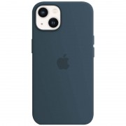 Чехол для Apple iPhone 13 (6.1"") - Silicone Case Full Protective (AA) (Синий / Abyss Blue)