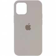 Чехол для Apple iPhone 13 Pro (6.1"") - Silicone Case Full Protective (AA) (Серый / Stone)