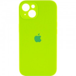 Чохол Apple iPhone 13 mini (5.4"") - Silicone Case Full Camera Protective (AA) (Салатовий / Neon green)
