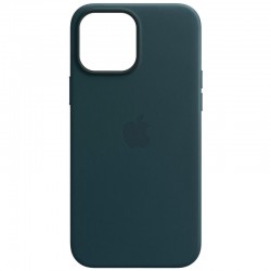 Шкіряний чохол для Apple iPhone 11 (6.1"") - Leather Case (AA) (Indigo Blue)