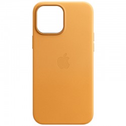 Шкіряний чохол для Apple iPhone 11 (6.1"") - Leather Case (AA) (Poppy)