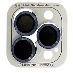 Защитное стекло на камеру для Apple iPhone 13 Pro / 13 Pro Max - Metal Classic (в упак.) (Голубой / Sierra Blue)