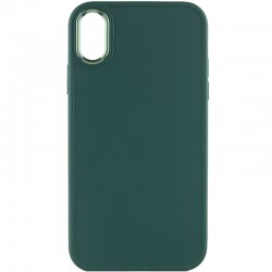 TPU Чехол для Apple iPhone XR (6.1"") - Bonbon Metal Style (Зеленый / Pine green)