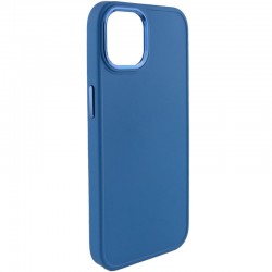 TPU чехол для Apple iPhone 11 (6.1"") - Bonbon Metal Style (Синий / Denim Blue)