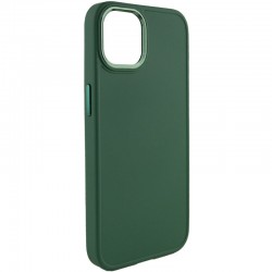 TPU чехол для Apple iPhone 12 Pro / 12 (6.1"") - Bonbon Metal Style (Зеленый / Pine green)