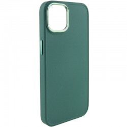 TPU чехол для Apple iPhone 12 Pro / 12 (6.1"") - Bonbon Metal Style (Зеленый / Army green)
