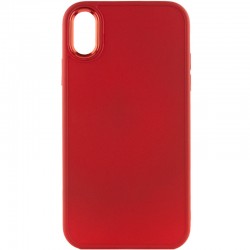 TPU чехол для Apple iPhone XS Max (6.5"") - Bonbon Metal Style (Красный / Red)