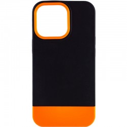 Чехол для Apple iPhone 13 Pro Max (6.7"") - TPU+PC Bichromatic (Black / Orange)