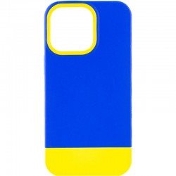 Чехол для Apple iPhone 13 Pro Max (6.7"") - TPU+PC Bichromatic (Navy Blue / Yellow)