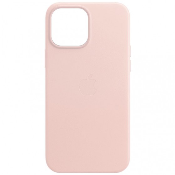 Шкіряний чохол для Apple iPhone 13 Pro Max (6.7"") - Leather Case (AA) with MagSafe (Sand Pink)