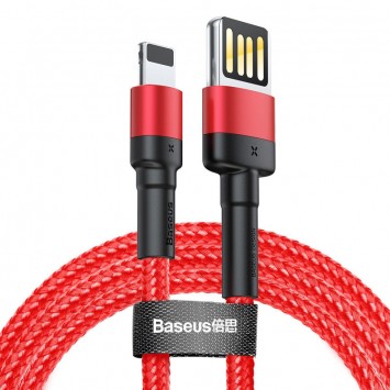 Дата кабель Baseus Cafule Lightning Cable Special Edition 2.4A (1m) (CALKLF) (Red) - Lightning - зображення 1 